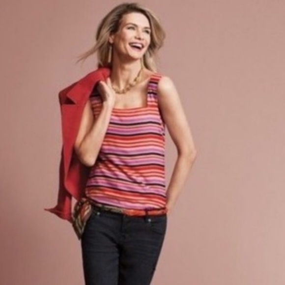 CAbi | Banded Cami | striped tank style 3448 - Picture 1 of 7